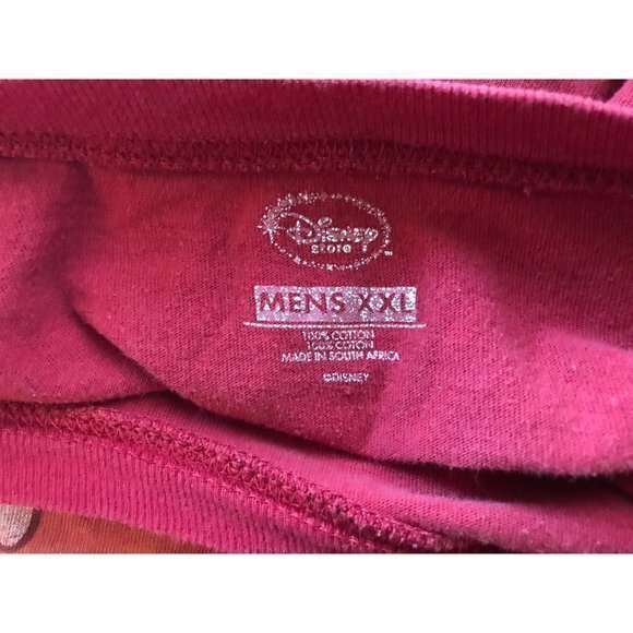 Disney Men’s Size 2XL Red “The Fabulous 3” Graphic Short Sleeve Shirt - Picture 3 of 5